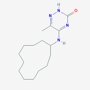 molecular formula C16H28N4O B254165 5-(cyclododecylamino)-6-methyl-1,2,4-triazin-3(2H)-one 