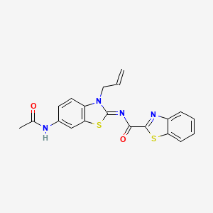 (Z)-N-(6-acetamido-3-allylbenzo[d]thiazol-2(3H)-ylidene)benzo[d]thiazole-2-carboxamide