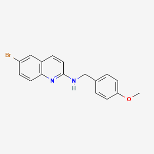 6-Bromo-N-[(4-methoxyphenyl)methyl]quinolin-2-amine
