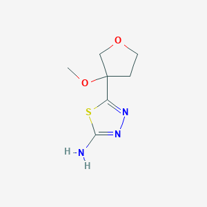 5-(3-Methoxyoxolan-3-yl)-1,3,4-thiadiazol-2-amine