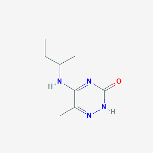 molecular formula C8H14N4O B254166 5-(sec-butylamino)-6-methyl-1,2,4-triazin-3(2H)-one 
