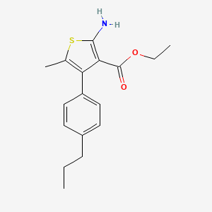 Ethyl 2-amino-5-methyl-4-(4-propylphenyl)thiophene-3-carboxylate