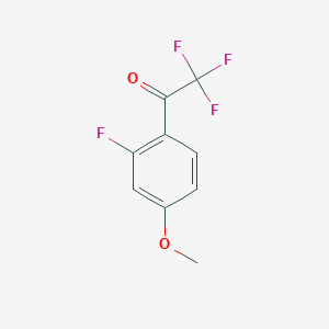 molecular formula C9H6F4O2 B2541689 2,2,2-三氟-1-(2-氟-4-甲氧基苯基)乙酮 CAS No. 1368374-66-6