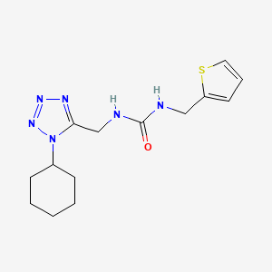 1-((1-cyclohexyl-1H-tetrazol-5-yl)methyl)-3-(thiophen-2-ylmethyl)urea
