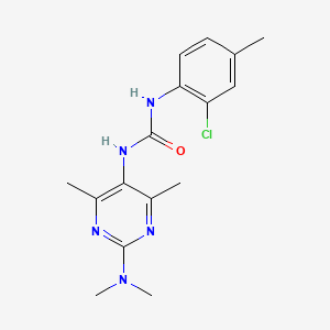 1-(2-Chloro-4-methylphenyl)-3-(2-(dimethylamino)-4,6-dimethylpyrimidin-5-yl)urea