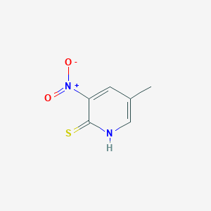 molecular formula C6H6N2O2S B2541719 5-甲基-3-硝基-2-吡啶硫醇 CAS No. 25391-74-6