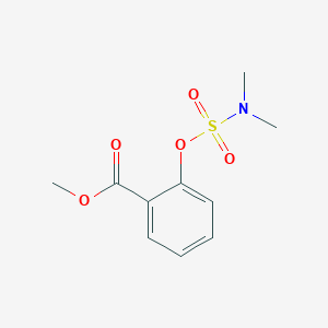 molecular formula C10H13NO5S B2541721 2-[(二甲氨基)磺酰氧基]苯甲酸甲酯 CAS No. 157994-44-0