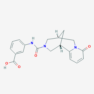 3-((1R,5R)-8-oxo-2,3,4,5,6,8-hexahydro-1H-1,5-methanopyrido[1,2-a][1,5]diazocine-3-carboxamido)benzoic acid