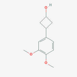 molecular formula C12H16O3 B2541733 3-(3,4-Dimethoxyphenyl)cyclobutan-1-ol CAS No. 1509125-87-4