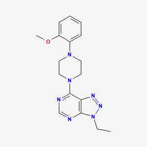 molecular formula C17H21N7O B2541739 3-Ethyl-7-[4-(2-methoxyphenyl)piperazin-1-yl]triazolo[4,5-d]pyrimidine CAS No. 899730-06-4