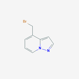 molecular formula C8H7BrN2 B2541742 4-(Bromomethyl)pyrazolo[1,5-a]pyridine CAS No. 2168388-95-0