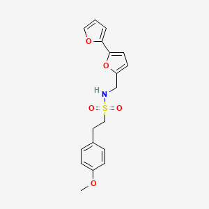 molecular formula C18H19NO5S B2541751 N-([2,2'-bifuran]-5-ylmethyl)-2-(4-methoxyphenyl)ethanesulfonamide CAS No. 2034339-19-8