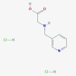 molecular formula C8H12Cl2N2O2 B2541752 2-[(吡啶-3-基甲基)氨基]乙酸二盐酸盐 CAS No. 1171594-48-1