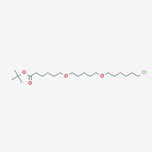 molecular formula C21H41ClO4 B2541765 Boc-C5-O-C5-O-C6-Cl CAS No. 1835705-52-6