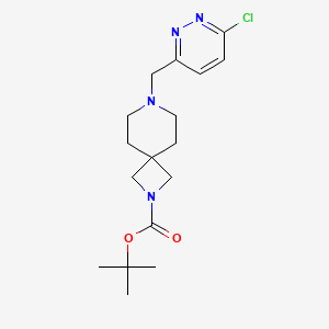 molecular formula C17H25ClN4O2 B2541778 Tert-butyl 7-[(6-chloropyridazin-3-yl)methyl]-2,7-diazaspiro[3.5]nonane-2-carboxylate CAS No. 2378507-32-3