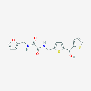 N1-(furan-2-ylmethyl)-N2-((5-(hydroxy(thiophen-2-yl)methyl)thiophen-2-yl)methyl)oxalamide