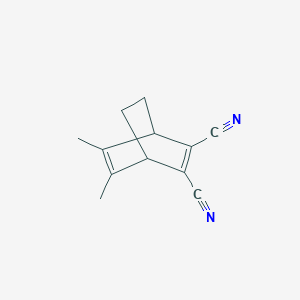 molecular formula C12H12N2 B025418 Bicyclo(2.2.2)octa-2,5-diene-2,3-dicarbonitrile, 5,6-dimethyl- CAS No. 109364-69-4
