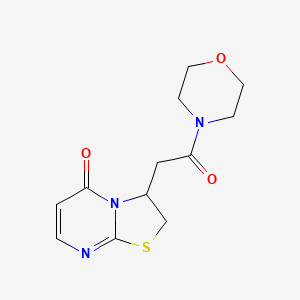 molecular formula C12H15N3O3S B2541800 3-(2-吗啉-2-氧代乙基)-2H-噻唑并[3,2-a]嘧啶-5(3H)-酮 CAS No. 953188-85-7