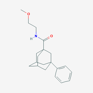 molecular formula C20H27NO2 B2541806 N-(2-methoxyethyl)-3-phenyl-1-adamantanecarboxamide CAS No. 701250-94-4
