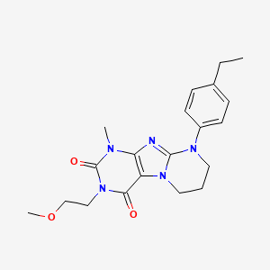9-(4-ethylphenyl)-3-(2-methoxyethyl)-1-methyl-7,8-dihydro-6H-purino[7,8-a]pyrimidine-2,4-dione