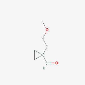 1-(2-Methoxyethyl)cyclopropane-1-carbaldehyde