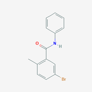 molecular formula C14H12BrNO B2541827 5-ブロモ-2-メチル-N-フェニルベンズアミド CAS No. 1488047-41-1