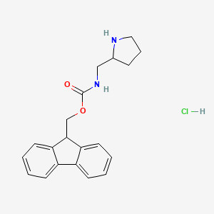 (9H-fluoren-9-yl)methyl (pyrrolidin-2-ylmethyl)carbamate hydrochloride
