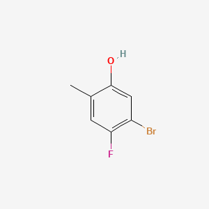 molecular formula C7H6BrFO B2541857 5-溴-4-氟-2-甲基苯酚 CAS No. 1701766-35-9