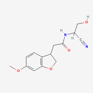 N-(1-Cyano-2-hydroxyethyl)-2-(6-methoxy-2,3-dihydro-1-benzofuran-3-yl)acetamide