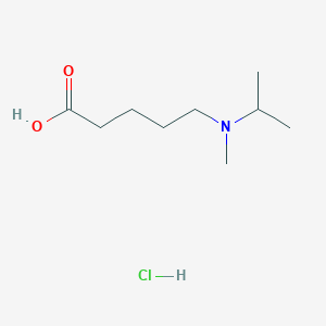 molecular formula C9H20ClNO2 B2541865 5-[Methyl(propan-2-yl)amino]pentanoic acid;hydrochloride CAS No. 2580201-31-4