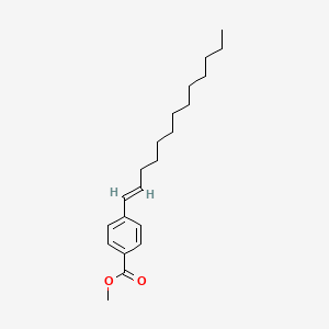 molecular formula C21H32O2 B2541881 methyl 4-[(1E)-tridec-1-en-1-yl]benzoate CAS No. 339014-50-5