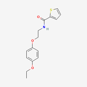 molecular formula C15H17NO3S B2541890 N-(2-(4-乙氧基苯氧基)乙基)噻吩-2-羧酰胺 CAS No. 1172790-32-7