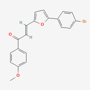 molecular formula C20H15BrO3 B2541892 (E)-3-(5-(4-bromophenyl)furan-2-yl)-1-(4-methoxyphenyl)prop-2-en-1-one CAS No. 294635-96-4