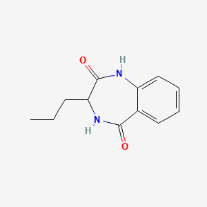 molecular formula C12H14N2O2 B2541900 3-propyl-3,4-dihydro-1H-benzo[e][1,4]diazepine-2,5-dione CAS No. 1040715-76-1