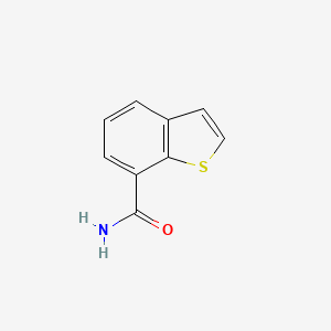 molecular formula C9H7NOS B2541917 苯并[B]噻吩-7-甲酰胺 CAS No. 959756-04-8