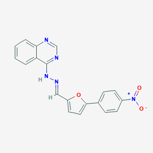 molecular formula C19H13N5O3 B254193 5-(4-Nitrophenyl)-2-furaldehyde 4-quinazolinylhydrazone 