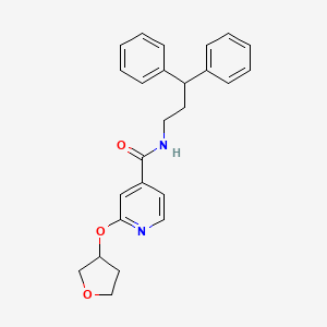 N-(3,3-diphenylpropyl)-2-((tetrahydrofuran-3-yl)oxy)isonicotinamide