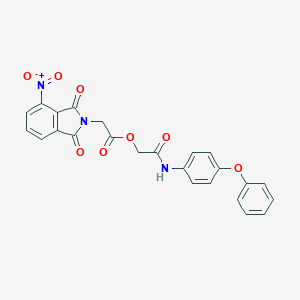 molecular formula C24H17N3O8 B254197 [2-Oxo-2-(4-phenoxyanilino)ethyl] 2-(4-nitro-1,3-dioxoisoindol-2-yl)acetate 