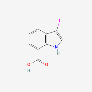 molecular formula C9H6INO2 B2541972 3-Iodo-1h-indole-7-carboxylic acid CAS No. 1360953-77-0
