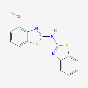 molecular formula C15H11N3OS2 B2541978 N-(1,3-benzothiazol-2-yl)-4-methoxy-1,3-benzothiazol-2-amine CAS No. 862973-88-4