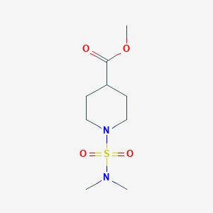 molecular formula C9H18N2O4S B2541981 1-[(二甲氨基)磺酰基]哌啶-4-甲酸甲酯 CAS No. 349540-42-7