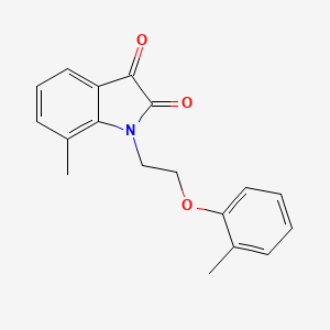 molecular formula C18H17NO3 B2541985 7-Methyl-1-(2-o-tolyloxy-ethyl)-1H-indole-2,3-dione CAS No. 620932-10-7