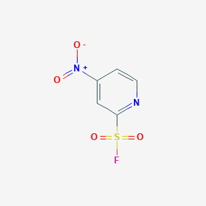 molecular formula C5H3FN2O4S B2541992 4-Nitropyridine-2-sulfonyl fluoride CAS No. 2090446-25-4
