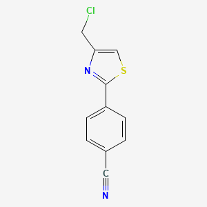 4-[4-(Chloromethyl)-1,3-thiazol-2-yl]benzonitrile