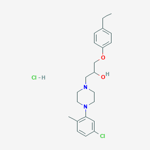 1-(4-(5-Chloro-2-methylphenyl)piperazin-1-yl)-3-(4-ethylphenoxy)propan-2-ol hydrochloride