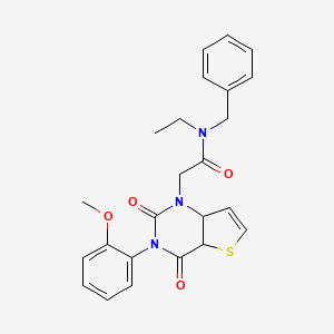 N-benzyl-N-ethyl-2-[3-(2-methoxyphenyl)-2,4-dioxo-1H,2H,3H,4H-thieno[3,2-d]pyrimidin-1-yl]acetamide