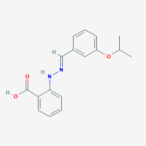 molecular formula C17H18N2O3 B254205 2-[2-(3-Isopropoxybenzylidene)hydrazino]benzoic acid 