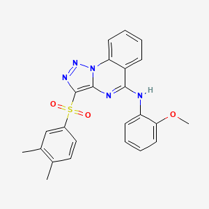 3-[(3,4-dimethylphenyl)sulfonyl]-N-(2-methoxyphenyl)[1,2,3]triazolo[1,5-a]quinazolin-5-amine