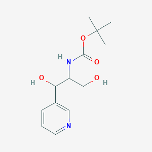 Tert-butyl N-[1,3-dihydroxy-1-(pyridin-3-YL)propan-2-YL]carbamate
