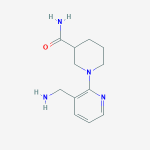 molecular formula C12H18N4O B2542082 1-[3-(Aminomethyl)pyridin-2-yl]piperidine-3-carboxamide CAS No. 953904-92-2
